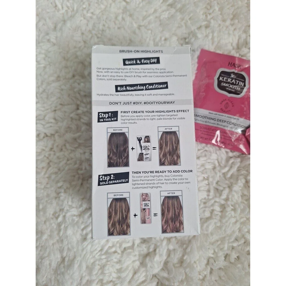L'Oréal Colorista Bleach Highlights and HASK Keratin Smooth - Picture 3 of 5